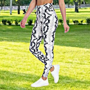 Balance Collection High-Rise Leggings Full Length Summer Snake Yoga Pants NWT